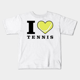 I Love Tennis Kids T-Shirt